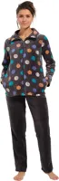 Dames huispak - Fleece - Coloured Dots - Warme 2-delig huispak - thumbnail