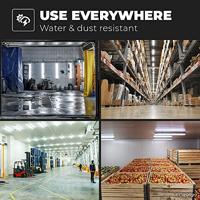 S-Series - Set van 12 LED TL armaturen 150cm - IP65 Waterdicht - 32 Watt 5120 Lumen (160lm/W) - 4000K Neutraal wit - Koppelbaar - IK07 - S-Series Tri-Proof plafondverlichting - thumbnail