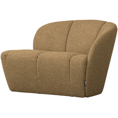 Woood Mojo 2-zits bankje arm rechts bouclé Geel/Bruin Melange