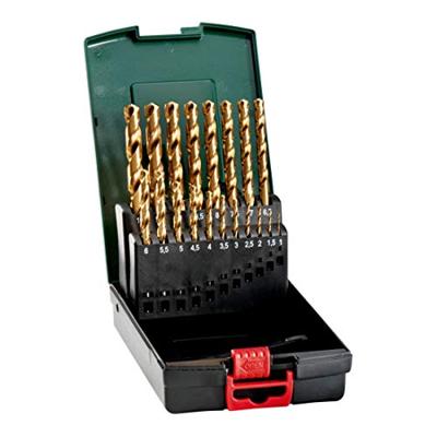 Metabo 627173000 Metaal-spiraalboorset 19-delig 1 mm, 1.5 mm, 2 mm, 2.5 mm, 3 mm, 3.5 mm, 4 mm, 4.5 mm, 5 mm, 5.5 mm, 6 mm, 6.5 mm, 7 mm, 7.5 mm, 8 mm, 8.5 mm,