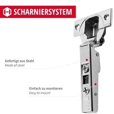 Blum Cliptop 110 scharnier - halfopdek - met veer - 71T3650
