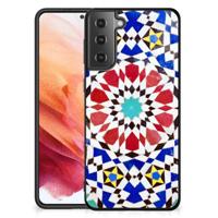 Samsung Galaxy S21 Marmeren Print Telefoonhoesje Mozaïek - thumbnail