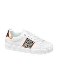 Graceland sneakers met panterprint wit/goud - thumbnail