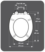 Toiletbril Gelco Grijs - thumbnail