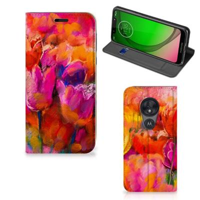 Bookcase Motorola Moto G7 Play Tulips Bookcase Motorola Moto G7 Play Tulips