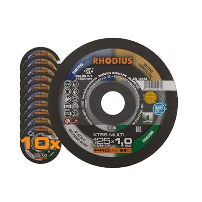 Rhodius XT69 MULTI BOX 211211 Doorslijpschijf recht 125 mm 10 stuk(s) Rhodius XT69 MULTI BOX 211211 Doorslijpschijf recht 125 mm 10 stuk(s)