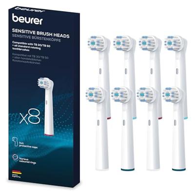 Beurer TB 30/50 Bürstenköpfe Sens. 8 10139 Opzetborstel voor elektrische tandenborstel Wit Beurer TB 30/50 Bürstenköpfe Sens. 8 10139 Opzetborstel voor elektrische tandenborstel Wit