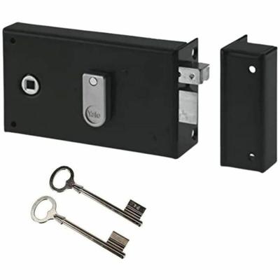 Slot Yale 19,5 x 7 x 14 cm Kaki Roestvrij staal Rechthoekig Deuren