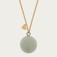 Proud MaMa Zwangerschapsketting Babybel Feline grijs mint - thumbnail