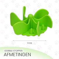 Eat Slow Live Longer Gobble Stopper M Green - thumbnail