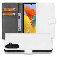 Book Case Hoesje voor de Samsung Galaxy M14 Wit met Pasjeshouder - thumbnail