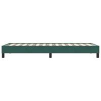 Bedframe zonder matras 90x220 cm fluweel donkergroen - thumbnail