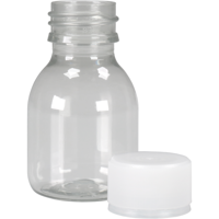 Fles | petfles | Gerecycled PET | met dop | 60ml | transparant | 144 stuks - thumbnail