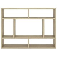 Wandschap 75x16x55 cm spaanplaat sonoma eikenkleurig - thumbnail