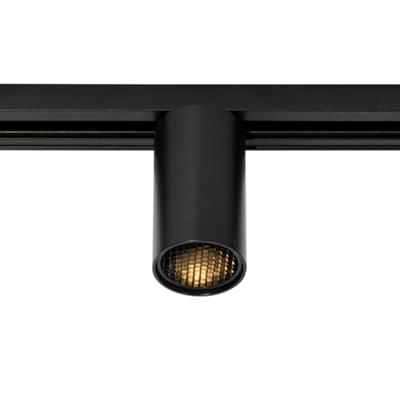 QAZQA Moderne spot zwart voor railsysteem 1-fase GU10 50mm - Iconic