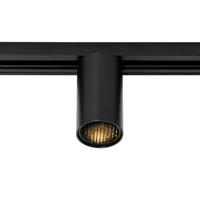 QAZQA Moderne spot zwart voor railsysteem 1-fase GU10 50mm - Iconic - thumbnail