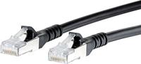 Metz Connect 1308451500-E RJ45 Netwerkkabel, patchkabel CAT 6A S/FTP 1.50 m Zwart Snagless 1 stuk(s) - thumbnail