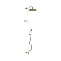 Regendouche set electronisch Tres Shower Technology Classic | Inbouw | Thermostaatkraan | 3-weg | Vintage | Messing oud - thumbnail
