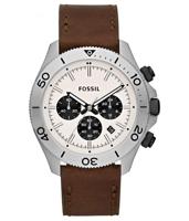 Horlogeband Fossil CH2886 Leder Bruin 22mm - thumbnail