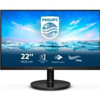 Philips V-Line 222V8LA/00 LCD-monitor Energielabel E (A - G) 54.6 cm (21.5 inch) 1920 x 1080 Pixel 16:9 4 ms VGA, DisplayPort, HDMI, Hoofdtelefoonaansluiting, - thumbnail