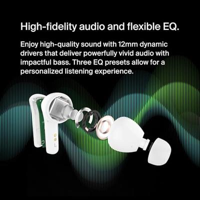 Belkin SoundForm Motion In Ear headset Bluetooth Wit Headset, Oplaadbox, Bestand tegen zweet