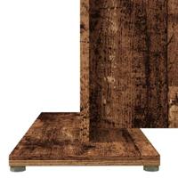 Eettafel 110x60x75 cm bewerkt hout oud houtkleurig - thumbnail