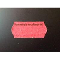 Etiket 2612 rood perm 2slit Tenminste ho - thumbnail