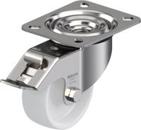 Blickle LEX-PO 80G-FI Zwenkwiel met rem Wieldiameter: 80 mm Draagvermogen (max.): 150 kg 1 stuk(s) - thumbnail