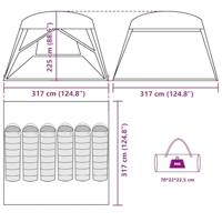 Gezinstent 6-persoons waterdicht blauw - thumbnail