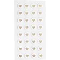 Happy Moments Stickers Hartjes Goud 14 X 2 Mm 32 Stuks - thumbnail