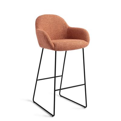 Jesper Home Barkruk 'Kushi' Slide Black, kleur Amber Autumn (zithoogte 77cm)