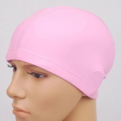 Volwassen waterdichte PU coating rekbare zwemmen GLB houden lang haar droog oor bescherming zwemmen GLB (roze)