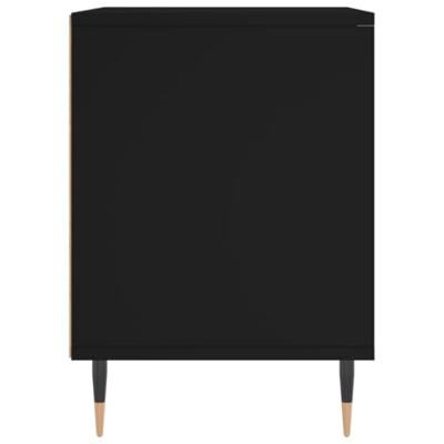 Nachtkastje 40x35x50 cm bewerkt hout zwart