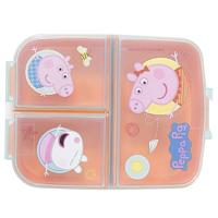 Lunchtrommel met Compartimenten Peppa Pig Polypropyleen 19,5 x 16,5 x 6,7 cm 17 x 14 x 7 cm - thumbnail