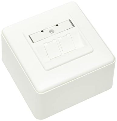 BTR 130B12D20002-E datadoos C6Amodul 2 poorten 270°M opbouw, zuiver wit