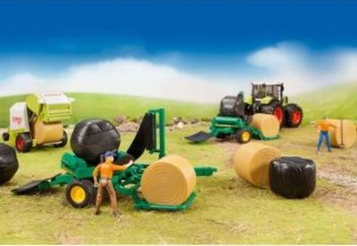 bruder Landbouw 4 ronde balen voor CLAAS Rollant Kant-en-klaar model Landbouwvoertuig (model)