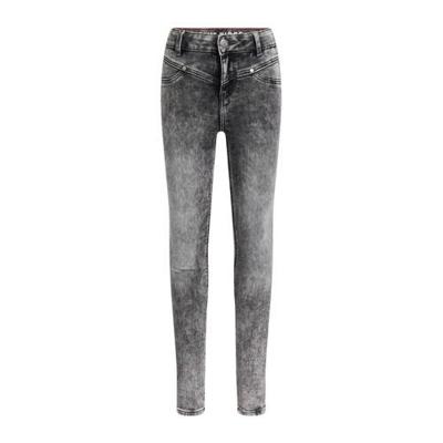 WE Fashion Blue Ridge super skinny jeans grijs stonewashed