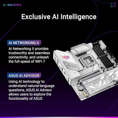 Moederbord - ASUS - ROG STRIX B860-G GAMING WIFI - Intel B860 LGA 1851 (Socket V1) micro ATX