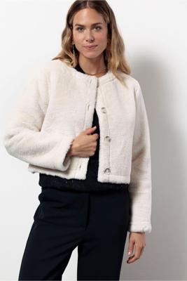 Blaze furry jacket - ecru - 13393 Blaze furry jacket - ecru - 13393