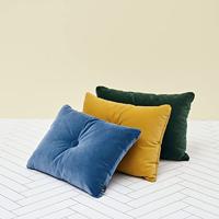 HAY Dot Cushion 1 Knoop Velours Kussen - Marineblauw - thumbnail