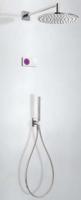 Tres electronische inbouw doucheset met regendouche chroom 09286558 - thumbnail