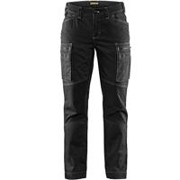 Blåkläder Dames Service werkbroek stretch 71591142 | Marineblauw/Zwart | Maat 30 - 7330509485637 - thumbnail