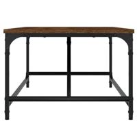 Salontafel 100x50x35 cm bewerkt hout bruineikenkleurig - thumbnail