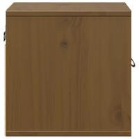 Wandkasten 2 st 31,5x30x30 cm massief grenenhout honingbruin - thumbnail