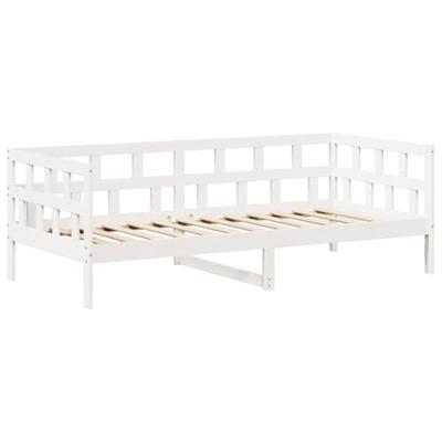 Slaapbank met bedhuis 80x200 cm massief grenenhout wit