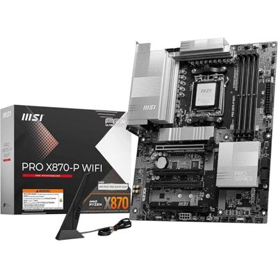 MSI PRO X870-P WIFI AM5 Moederbord Socket AMD AM5 Vormfactor ATX Moederbord chipset AMD® X870