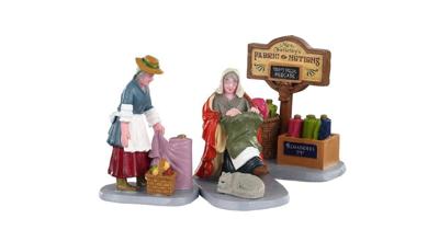 Lemax fabric vendor s/3 kerstdorp figuur type 5 Caddington Village 2020