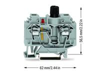 WAGO 282-128/281-413 Zekeringklem 13 mm Spanveer Toewijzing: L Grijs 40 stuk(s) - thumbnail