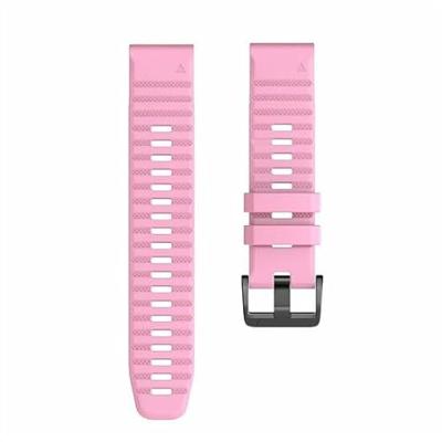 By Qubix - Siliconen bandje - Roze - Compatible met Garmin Quatix 8-51mm - Compatible Garmin bandje