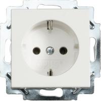 Opus 55 geaarde contactdoos met steekklemmen polarwit - thumbnail